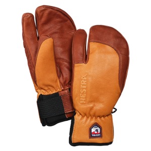 헤스트라 HESTRA 3-Finger Full Leather Short Cork/Brown 33872-710750